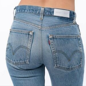 Re/Done X LEVIS Wedgie Distressed Cropped